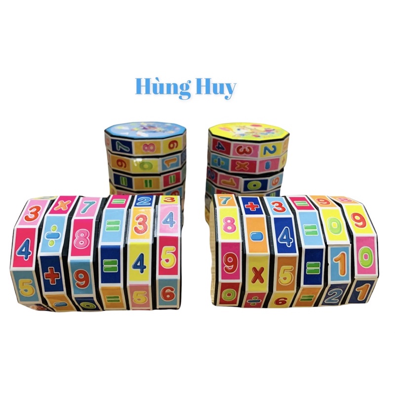 Rubik toán học- rubic số màu sắc giúp bé làm quen với toán số, phép tính cộng trừ nhân chia