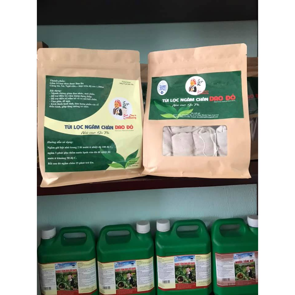 Túi lọc ngâm chân thảo dược cộng đồng người dao đỏ Sapa - giảm nhức mỏi, ngủ ngon