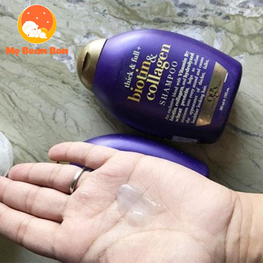 Dầu Gội xả Biotin & Collagen OGX 385ml của US Ngăn Ngừa Rụng Tóc Dưỡng Tóc Chống Khô An Toàn Cho Cả Mẹ Bầu Sau Sinh