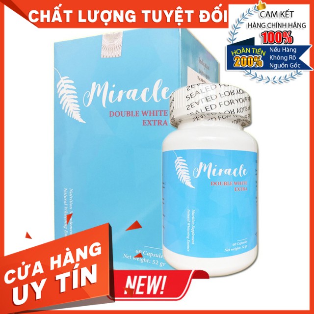 HÀNG NHẬP KHẨU - Viên Uống Trắng Sáng Da Chống Nắng Giảm Thâm Sạm Nám Chống Lão Hóa TRIPLE WHITE / MIRACLE Hộp 50 Viên