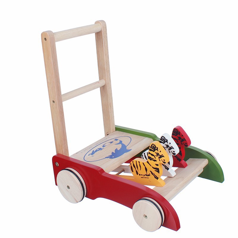 Tập đi gỗ cao cấp IQ toys gỗ trắng đẹp(chính hãng việt nam)