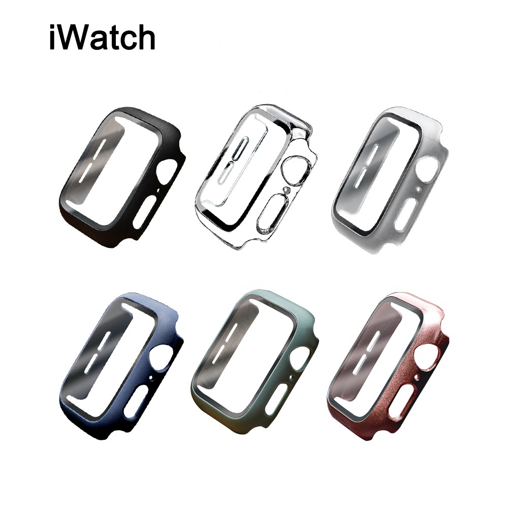 Ốp Kính Cường Lực Bảo Vệ Màn Hình Cho Đồng Hồ Thông Minh Apple Watch 44mm 40mm 42mm 38mm Hd 6 5 4 3