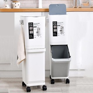 Thùng rác nhựa 2 tầng đa năng - Thùng rác nhựa 2 tầng gd357
