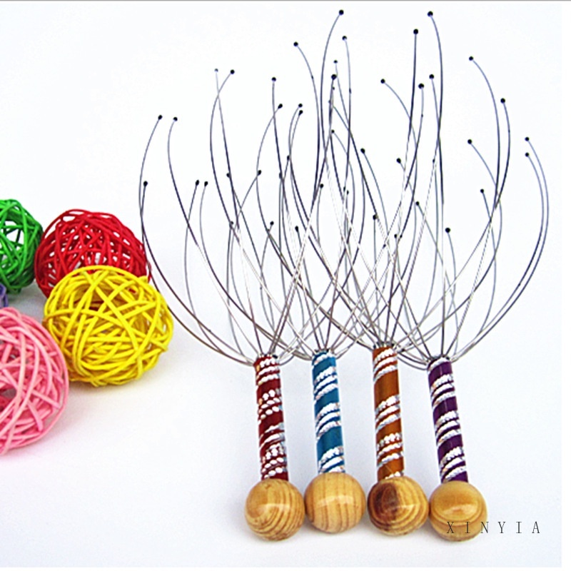 [Hàng mới về] Dụng cụ massage da đầu hình con bạch tuộc bằng thép không gỉ giúp thư giãn