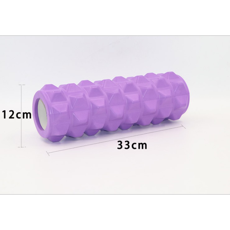 Con Lăn Massage Tập Yoga Gai Hình Tháp 33x12 cm - Ống Lăn Foam Roller Phục Hồi Cơ Sau Tập Luyện YO30