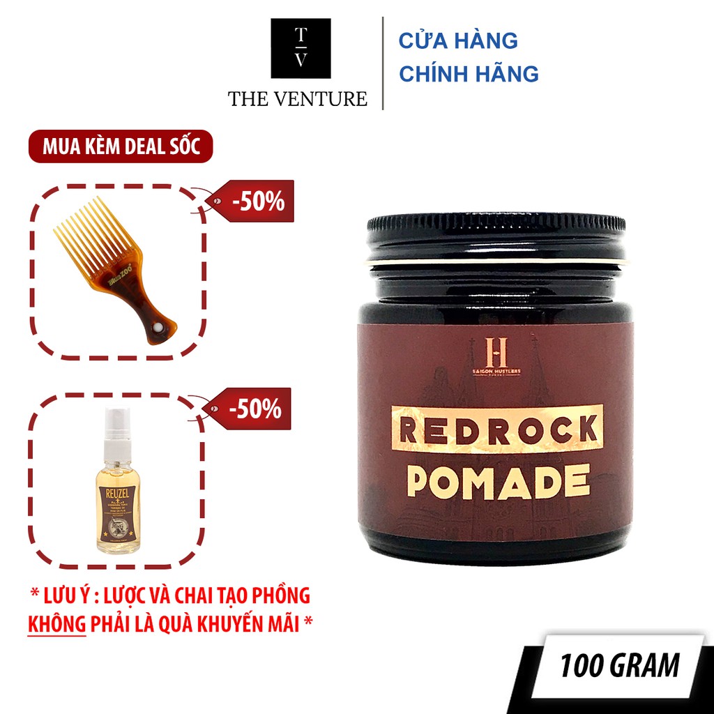 Sáp vuốt tóc Red Rock Pomade Saigon Hustlers Chính Hãng - 100 gram