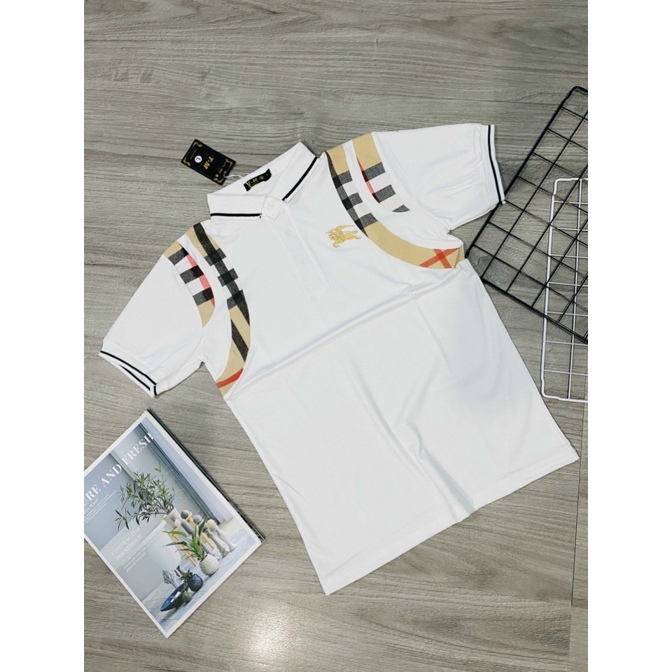 Áo thun polo nam DSQ có cổ tay ngắn phối loang chất vải thun cotton co dãn thoáng khí mẫu mới nhất giá rẻ