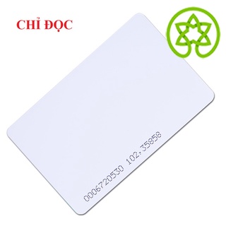 COMBO 100 Thẻ Từ Cảm Ứng Proxymity Tần Số 125Khz Cho Máy Chấm Công/ Thang Máy/ Gửi Xe/ Khóa - THẺ NHỰA HANACO