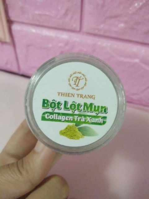 Bột lột mụn colagen trà xanh