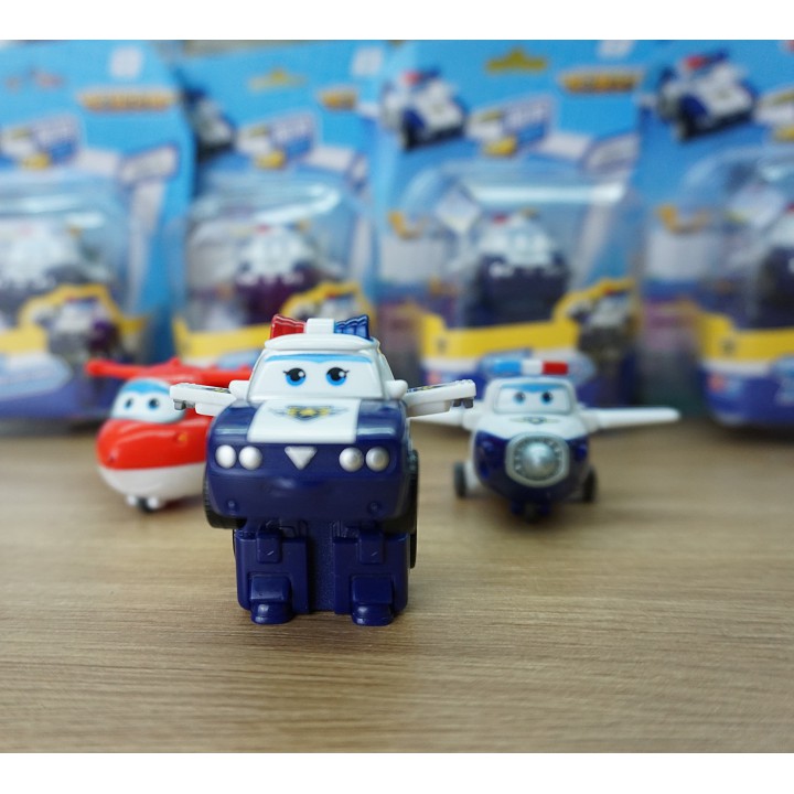 Đồ chơi super wings đội bay siêu đẳng máy bay mini nhân vật Kim cảnh sát đồ chơi trẻ em