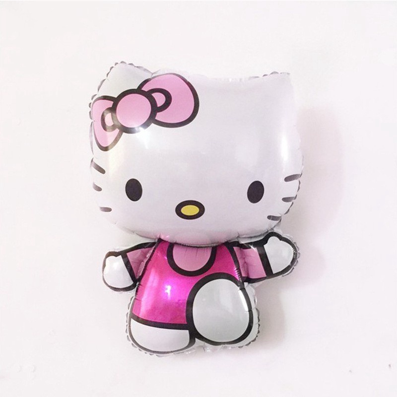 Set 33 Bong Bóng Hình Hello Kitty Trang Trí Tiệc Sinh Nhật