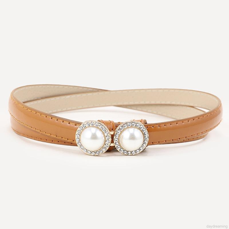 Thắt Lưng Mỏng Khóa Ngọc Trai Có Thể Điều Chỉnh Được Cho Nữ