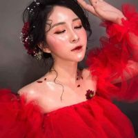 Váy voan chụp Bầu - chụp mẫu concept.