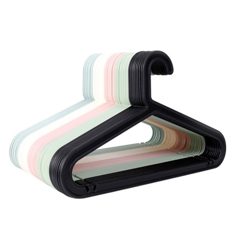 Set 10 Giá Đỡ Nhựa Treo Quần Áo Không Để Lại Dấu Vết Chống Trượt