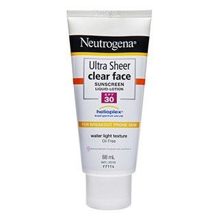 Kem chống nắng Neutrogena Ultra Sheer Clear Face Lotion SPF 30+ - 88mL