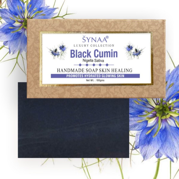 Soap thảo mộc Ấn Độ Black Cumin 100g giúp sạch mụn, giảm mùi, hỗ trợ các vấn đề về da