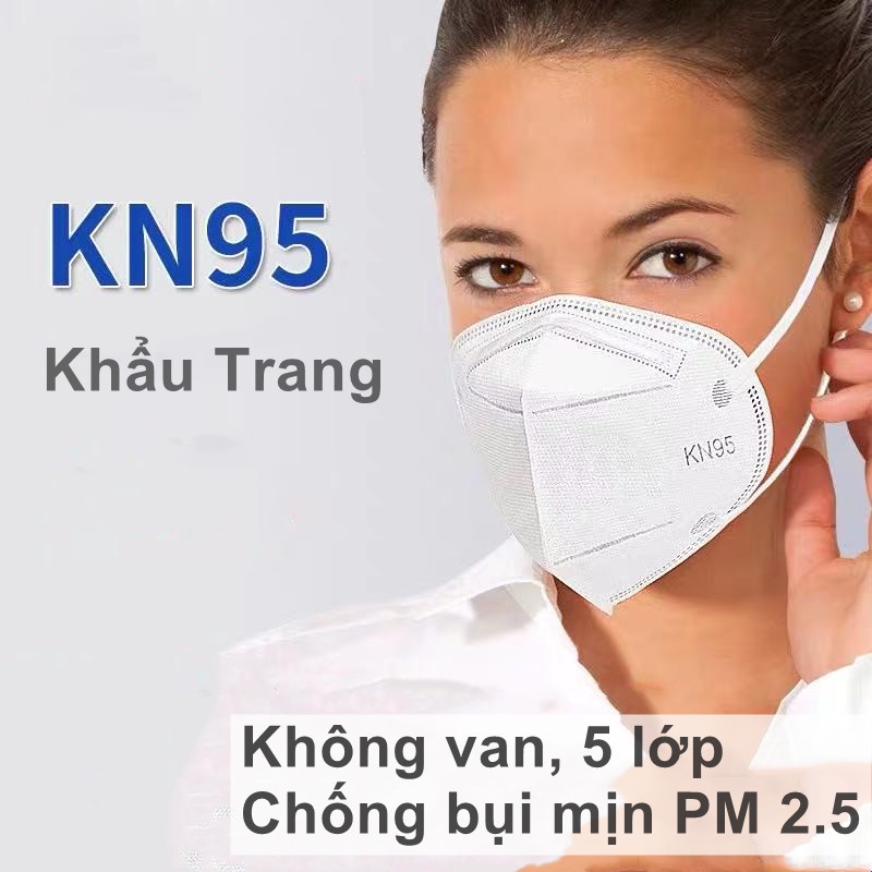 KN95 Khẩu trang  5 lớp chống bụi mịn PM 2.5