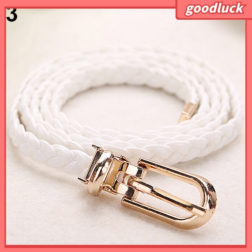 Thắt lưng dây bện giả da thời trang dành cho nữ