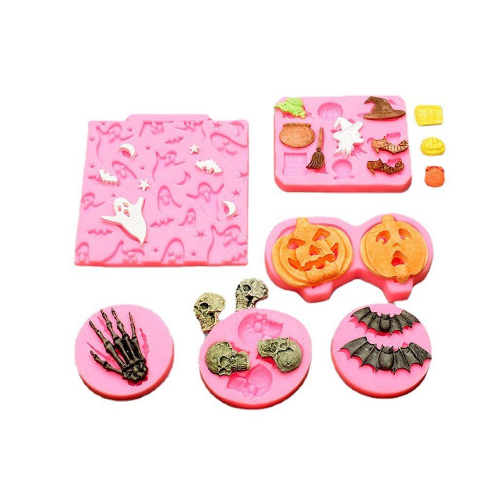 KRNY Khuôn Làm Bánh Tạo Hình Chủ Đề Halloween Độc Đáo Tiện Dụng