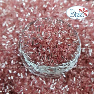 Hạt cườm ống ngắn TQ hàng AAA hồng silverline