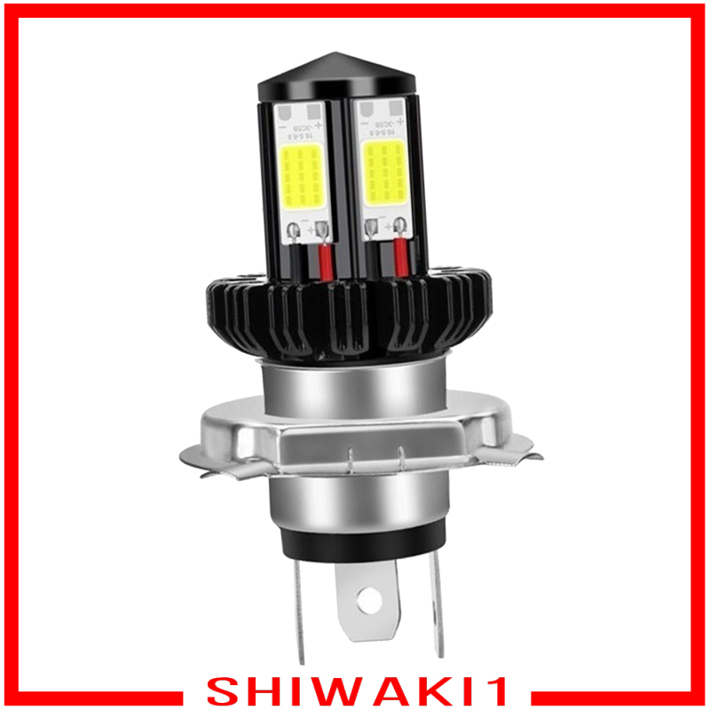 [SHIWAKI1]Motorbike Motorcycle Headlight Bulbs LED Hi Lo beam 6000K White H4