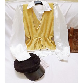 Áo Gile nữ dáng peplum