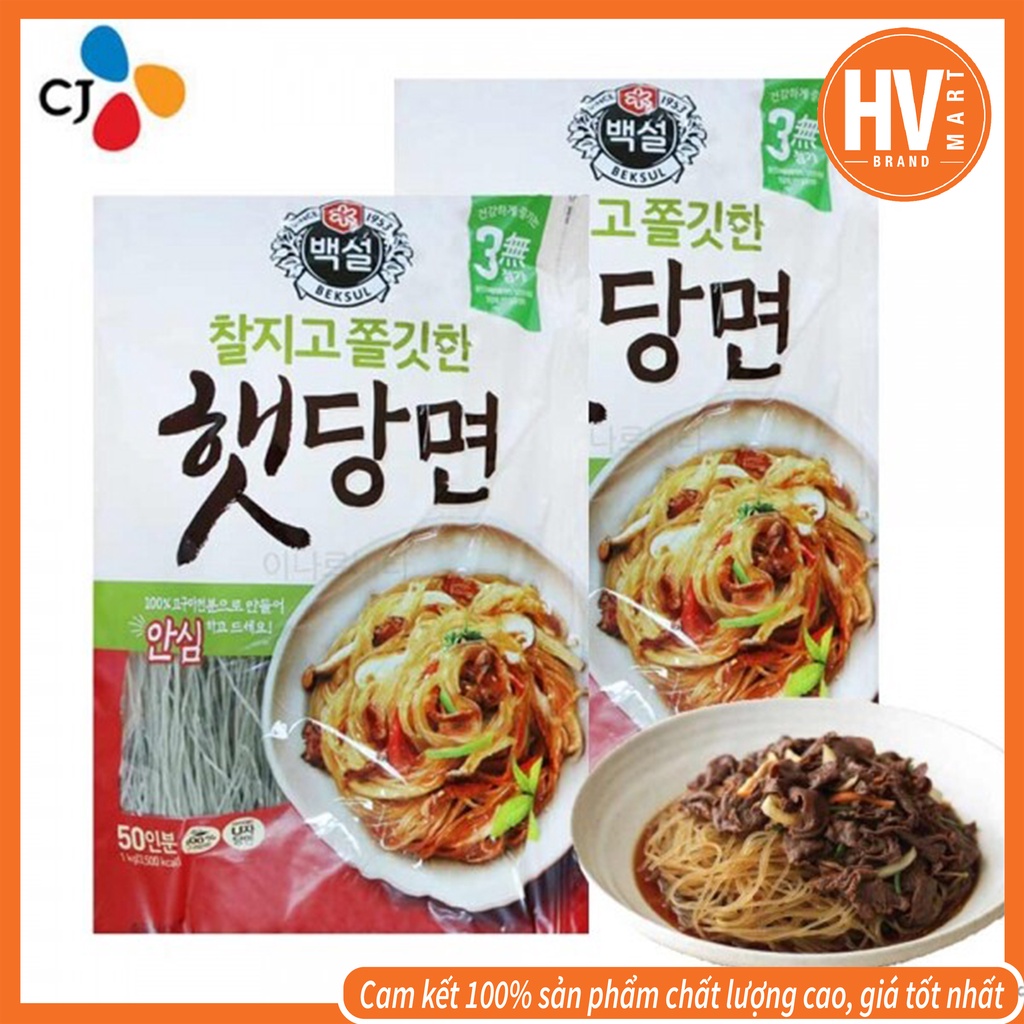 [Chuẩn Hàn] Miến Khô Khoai Lang Beksul Hàn Quốc 1kg 햇당면