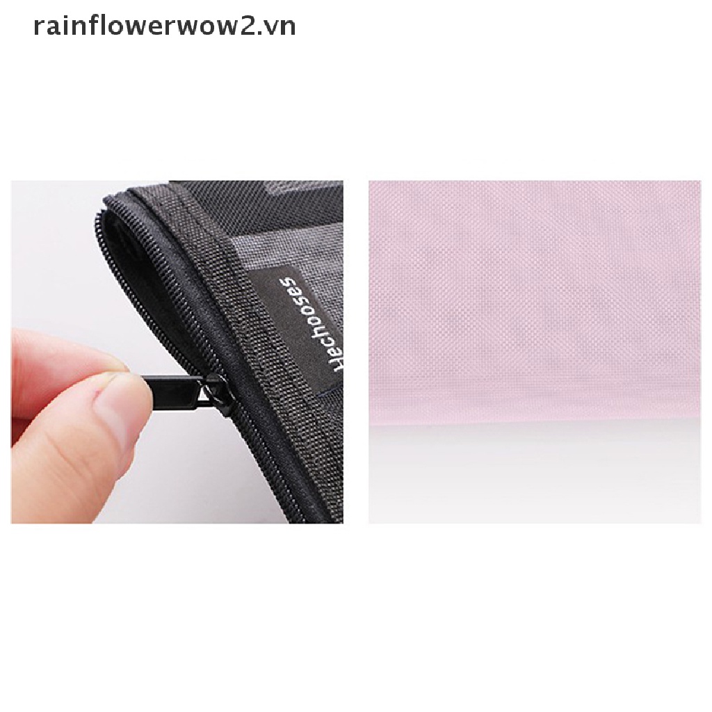 Túi Lưới Trong Suốt Phối Khóa Kéo Tiện Lợi