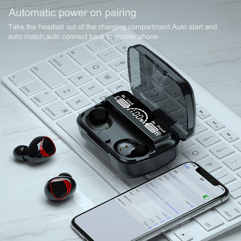 Bộ Tai Nghe Không Dây Bluetooth 5.0 Giảm Ồn M10A Cho Điện Thoại