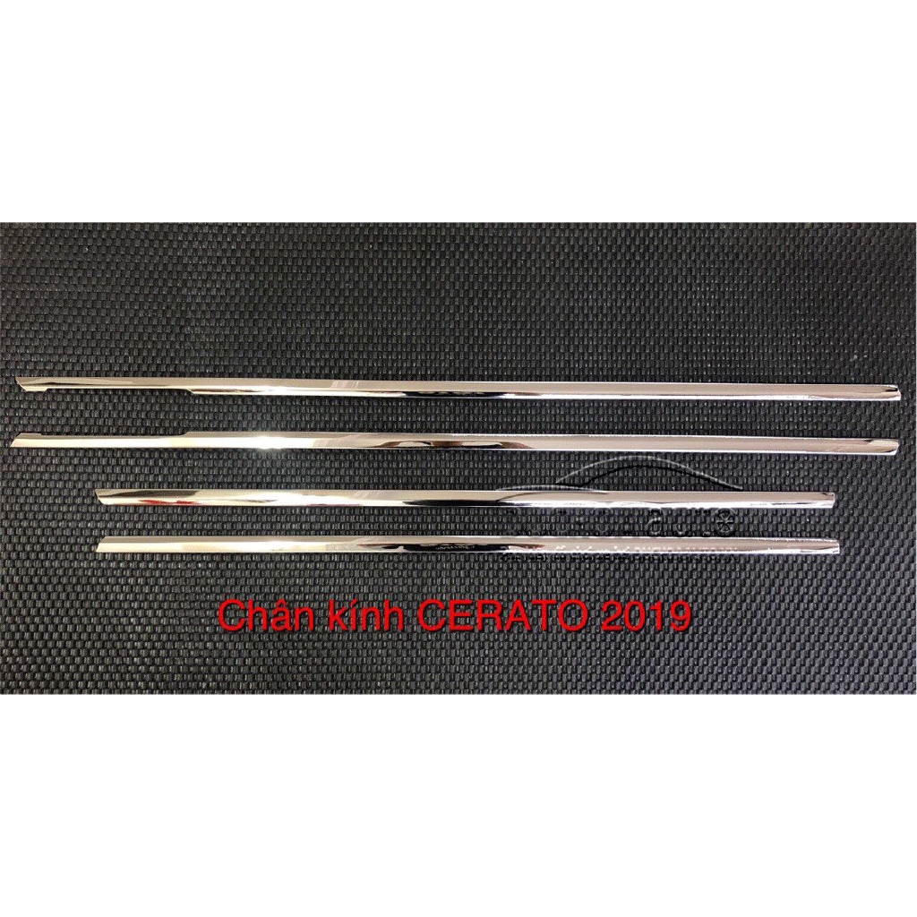 Nẹp viền inox quanh kính Cerato 2019-2020