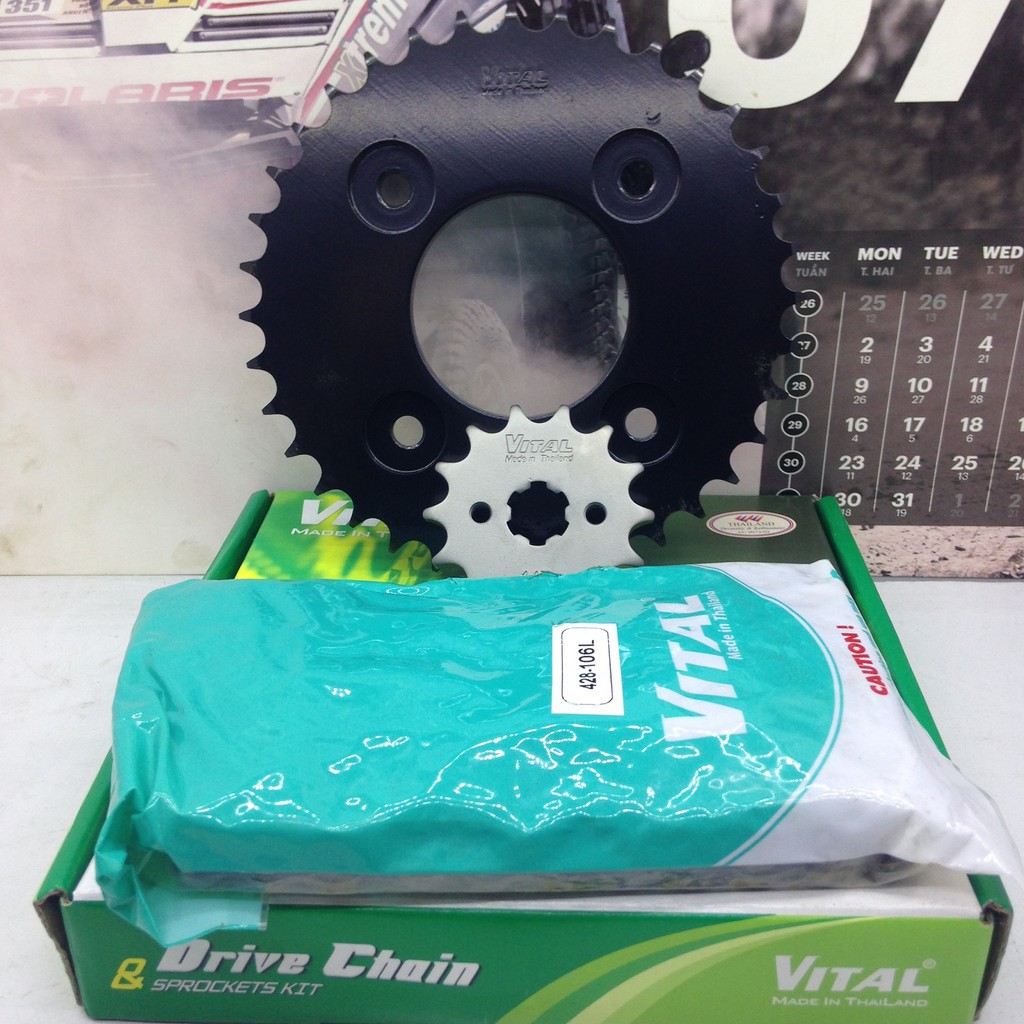 Bộ nhông sên dĩa exciter 150