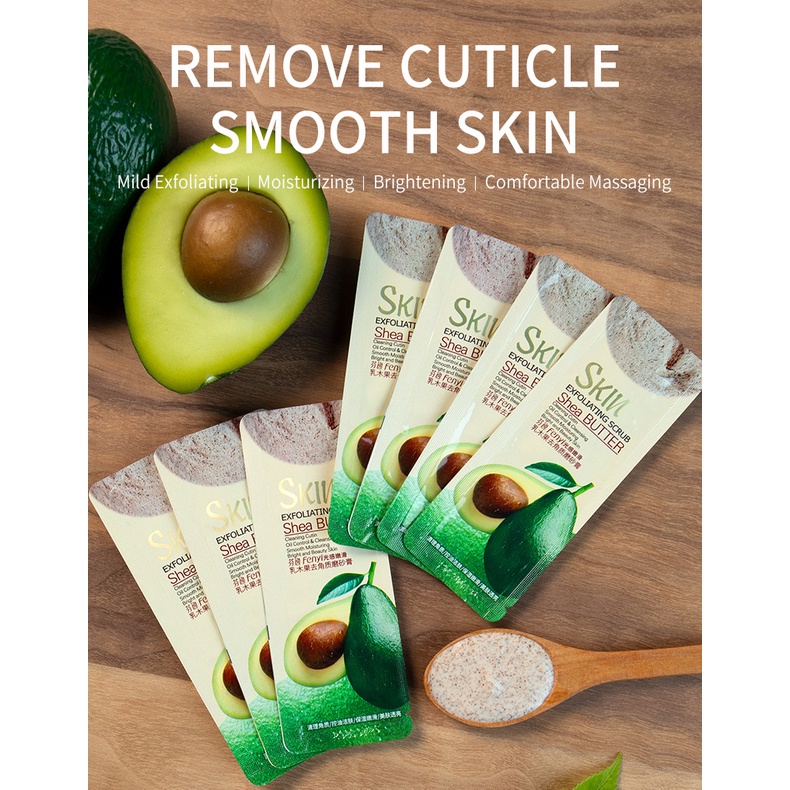 Tẩy Tế Bào Chết Bơ Hạt Mỡ Nhẹ Làm Sạch Da Mặt Và Cơ Thể Lỗ Chân Lông Sừng Bùn 1 Miếng | BigBuy360 - bigbuy360.vn