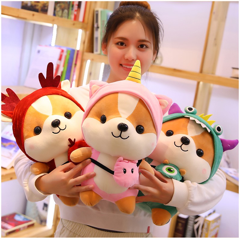 THÚ NHỒI BÔNG CHÓ SHIBA COSPLAY HÌNH THÚ CÁC LOẠI FULL MẪU FULL SIZE