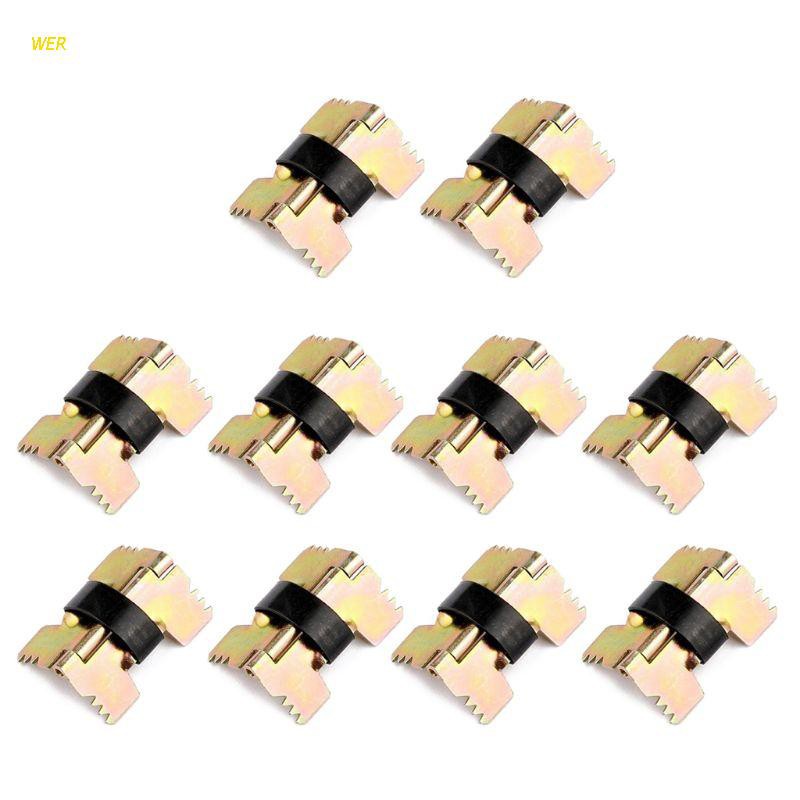 Set 10 Bản Lề Lò Xo Mini Tự Đóng Bằng Kim Loại Cổ Điển Cho Hộp Đựng Trang Sức / Kính Mắt