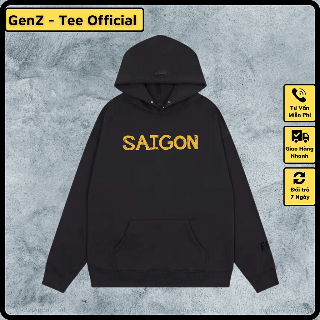 Áo Hoodie Nỉ Local Brand Sài Gòn, Áo Hoodie 63 Tỉnh Thành Có Mũ Dày Dặn Nam Nữ Đủ Size