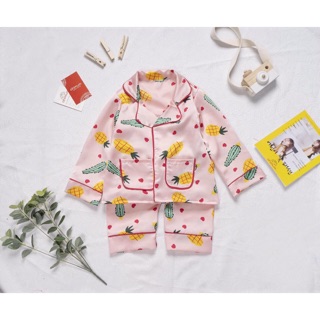 Pyjama Lụa Hàn cho bé gái