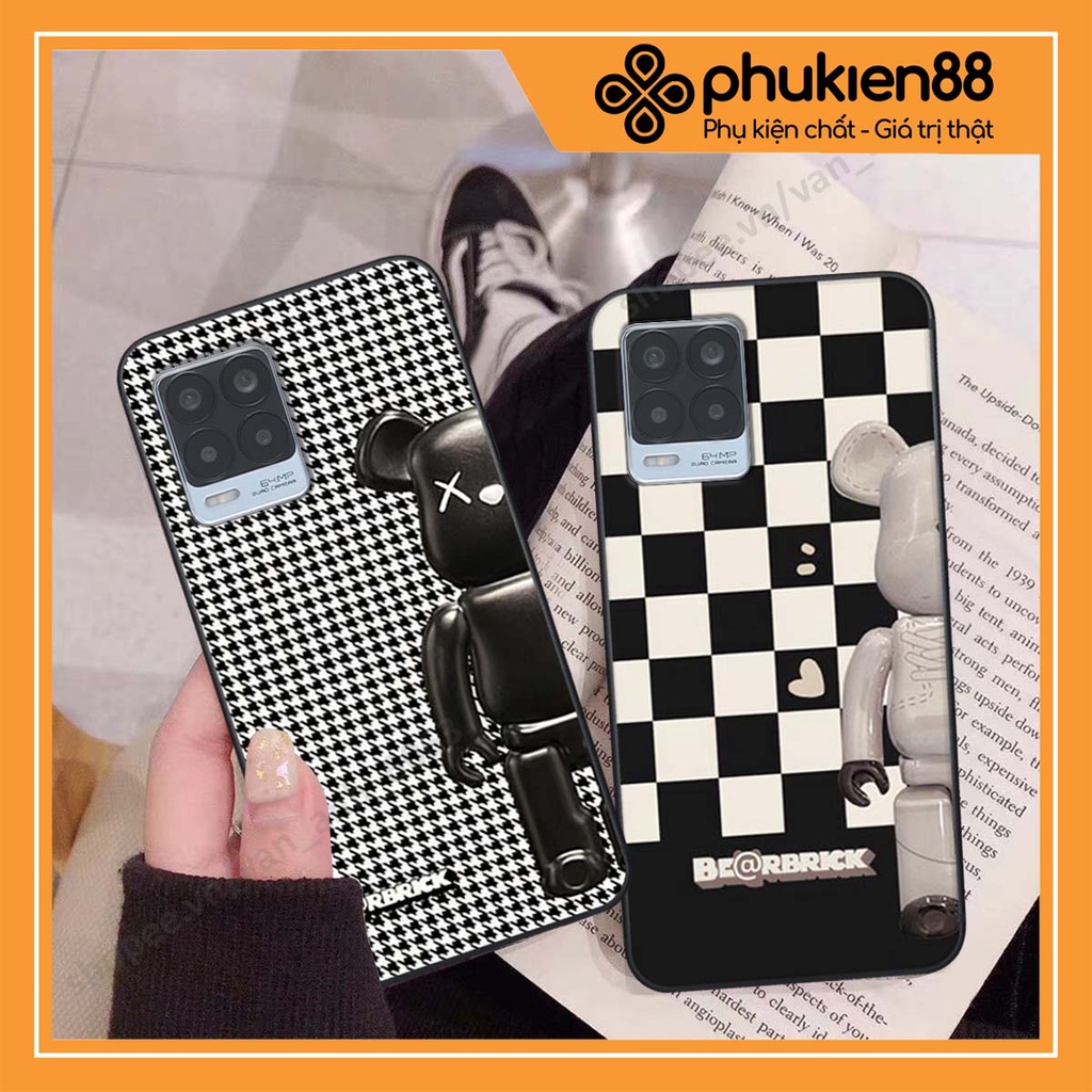 Ốp lưng Realme 8 ốp điện thoại hình bearbrick, new york, thể thao