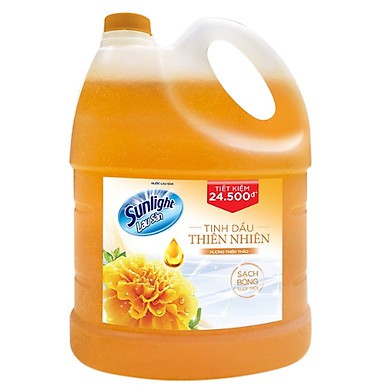 Can Nước Lau sàn Sunlight 3,6kg Hương thiên nhiên/ Hoa Hạ