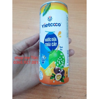 1 lốc nước dừa trái cây vietcoco