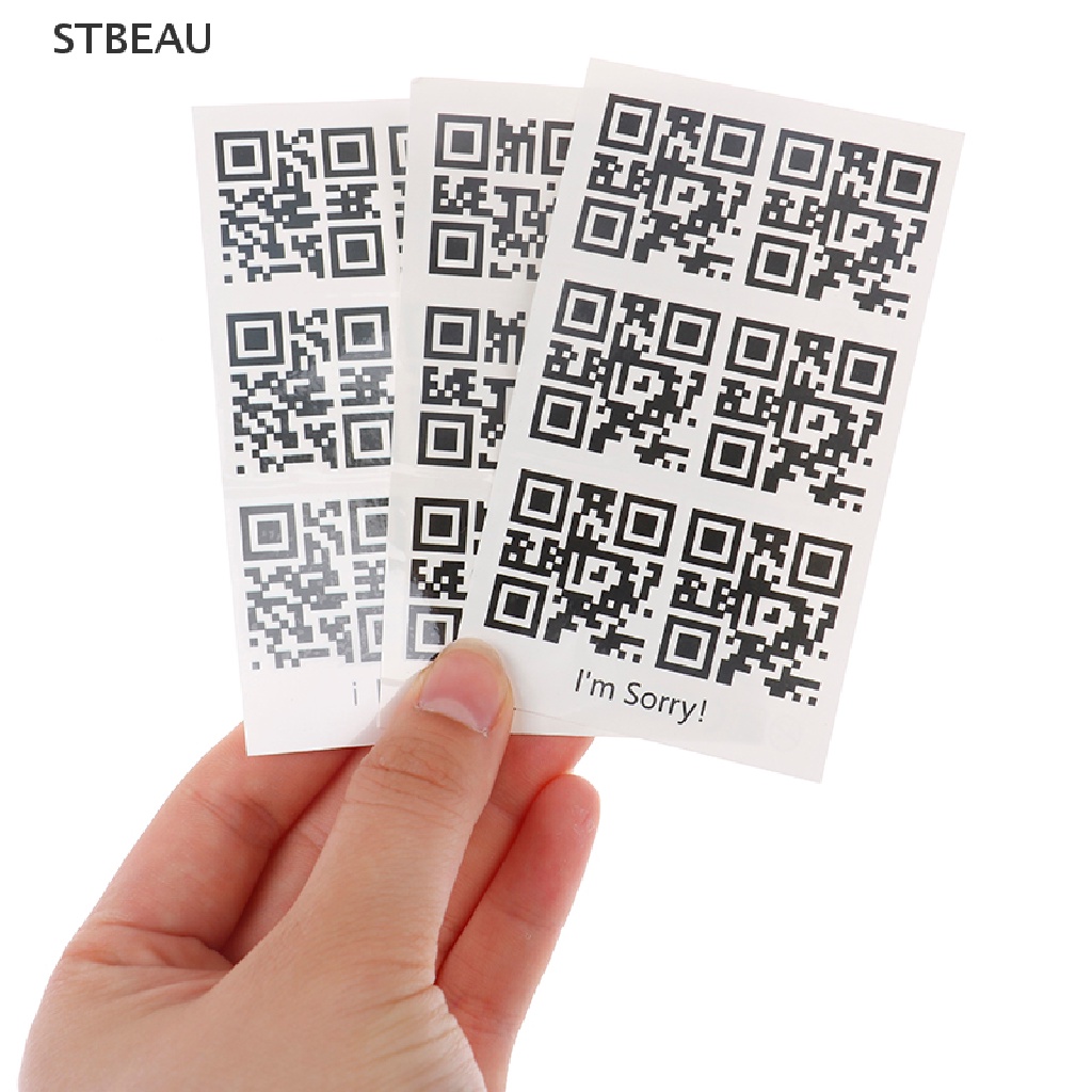 Hình xăm dán tạm thời chống nước hình mã QR thời trang sáng tạo
