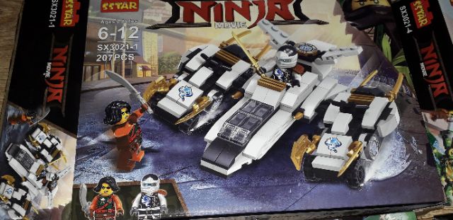 Lắp ráp Lego Ninja Movie Rồng 3021 có trên 200 chi tiết bằng nhựa