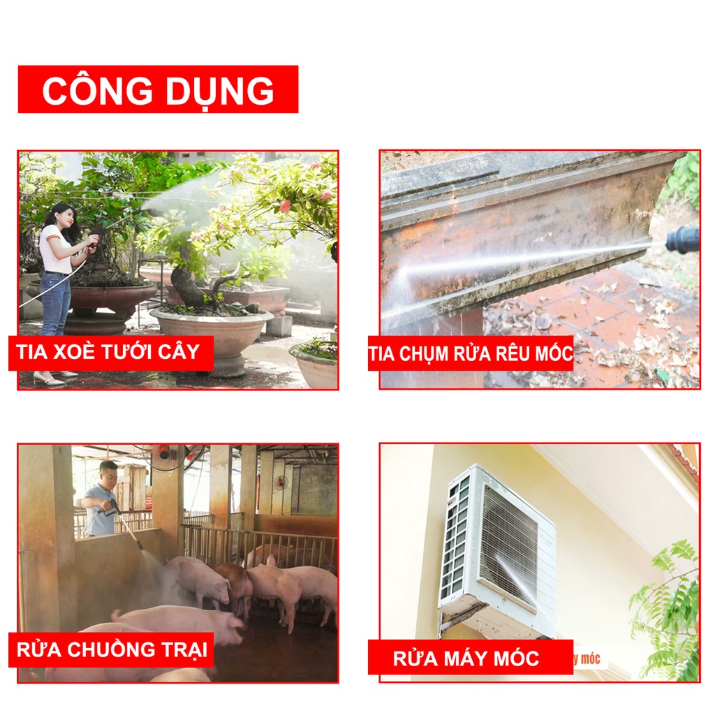 [BH 2 NĂM] Máy Rửa Xe Gia Đình Công Nghệ Nhật Bản NAGAWA NG-2300W