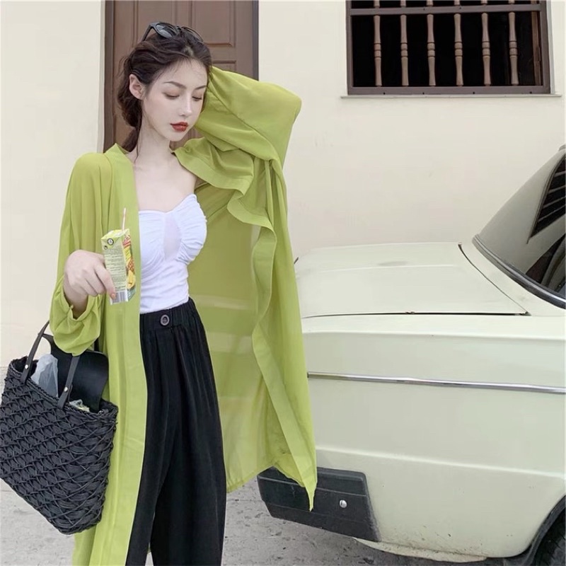 ÁO KHOÁC CARDIGAN MỎNG DÁNG DÀI