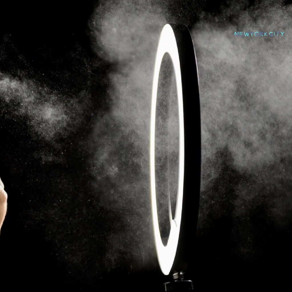 Vòng Đèn LED RGB Chống Thấm Nước Có Cổng Sạc USB Hỗ Trợ Chụp Ảnh / Trang Điểm / Trực Tuyến