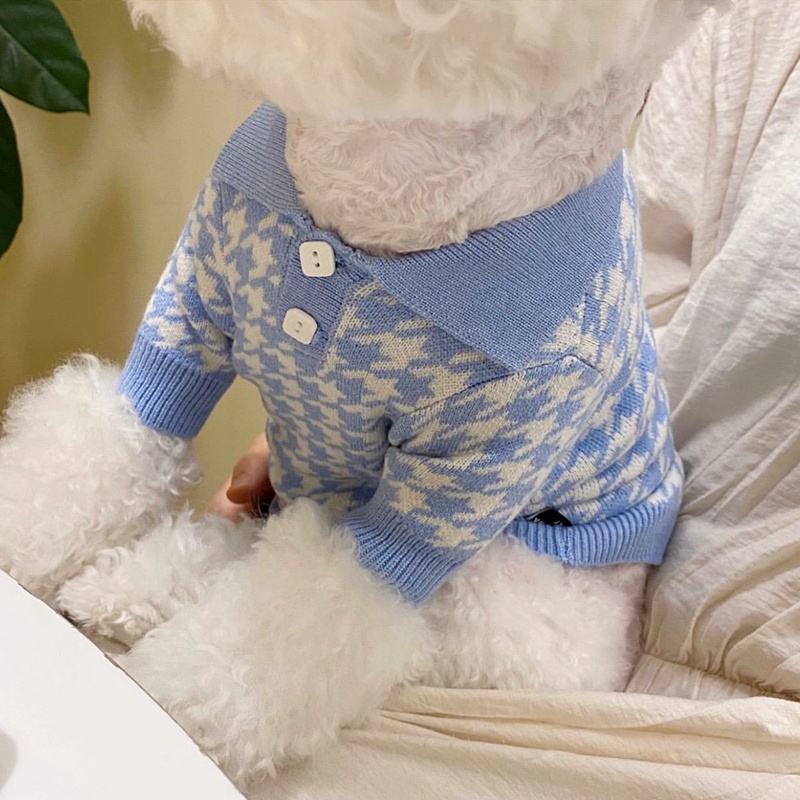 Áo Len Đan Thu Đông Cho Thú Cưng Chó Poodle Schnauzer Teddy Bichon
