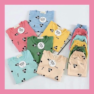 Sale! Quần áo trẻ em Dài Tay Minky Mom Thun Lạnh chính hãng họa tiết Mặt Chuột Micky Dễ Thương Cho Bé (8-18kg) (DT7)