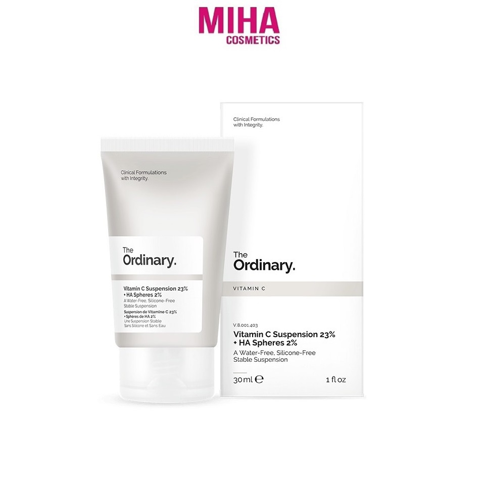 Kem Dưỡng Trắng Nâng Tông Da The Ordinary Vitamin C Suspension 23% + HA Spheres 2% 30ml