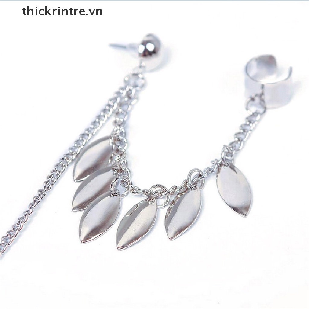 1 Khuyên Vành Tai Hình Chiếc Lá Thời Trang Dành Cho Nữ