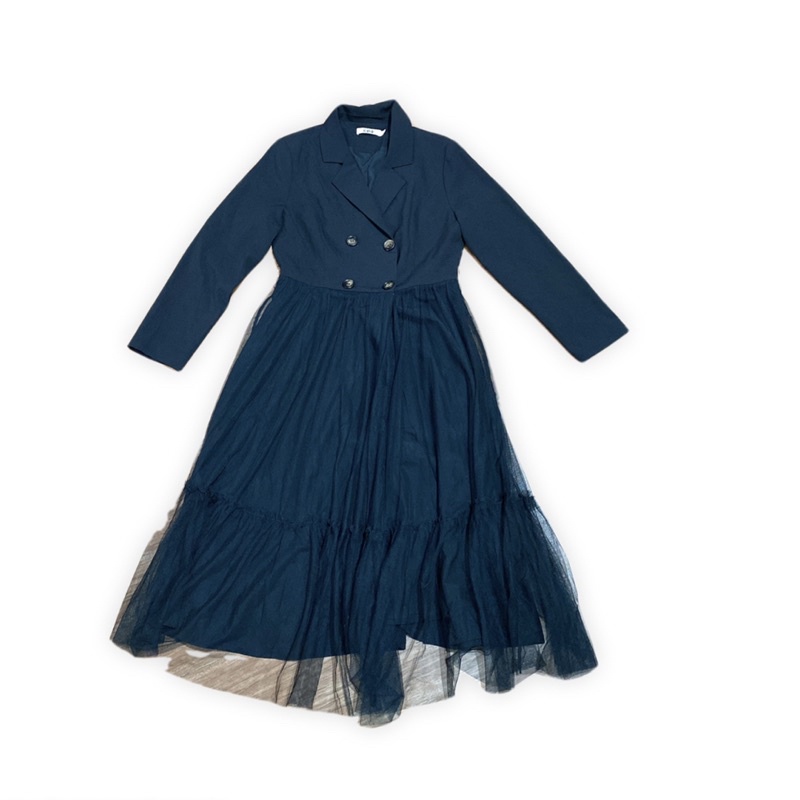 Đầm vest đen dài siêu sang size M