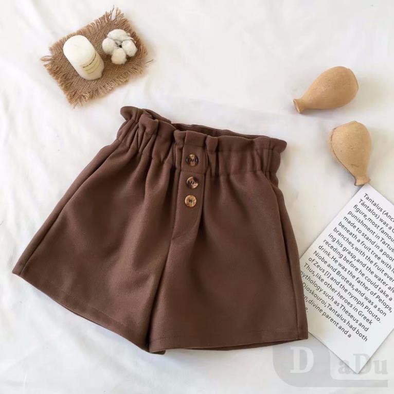 Quần short len ống rộng phong cách thời trang Hàn Quốc cho nữ xinh xắn Size S-5XL  ྇